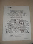 Taito Operation Thunder Bolt Arcade Manual