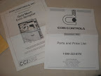 CCI - Coin Controls Inc. Gold Mech Coin Acceptor Manual / Parts and Price List