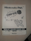 Donkey Kong 3 Conversion Kit Parts -Nintendo Pak Installation and Operation Manual