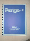 Sega Pengo arcade game manual (Not for sale)