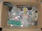 Box of parts, joystick, boards...
