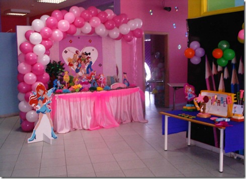 vista geral festa winx 