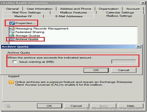 setting archive mailbox quota in exchange 2010 how exchange works mailbox size exchange 2010