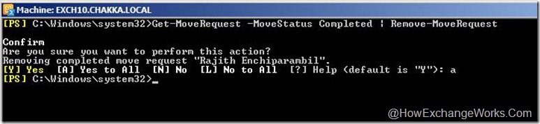 Clear Move Request