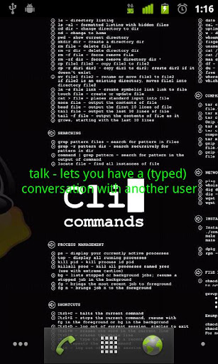 Unix Commands Live Wallpaper