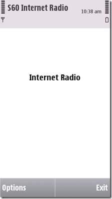 Internet Radio to music menu N97