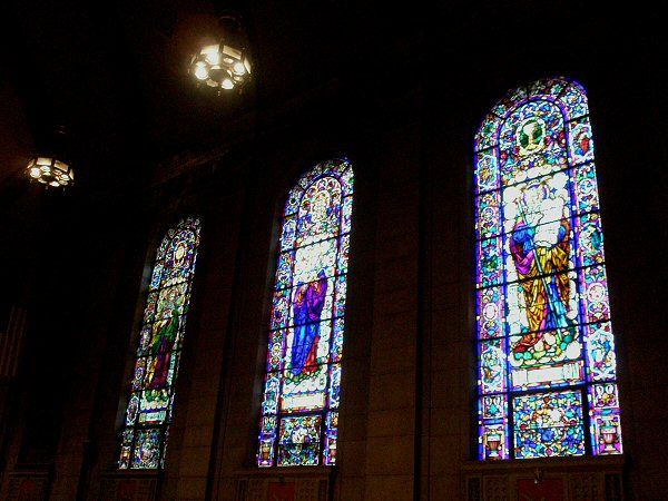 [Stained-glass windows]