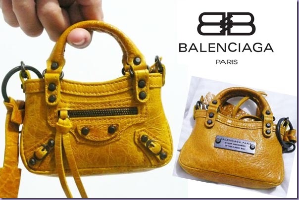 Mini-Balenciaga-Chaveiro Mini-Balenciaga-Chaveiro