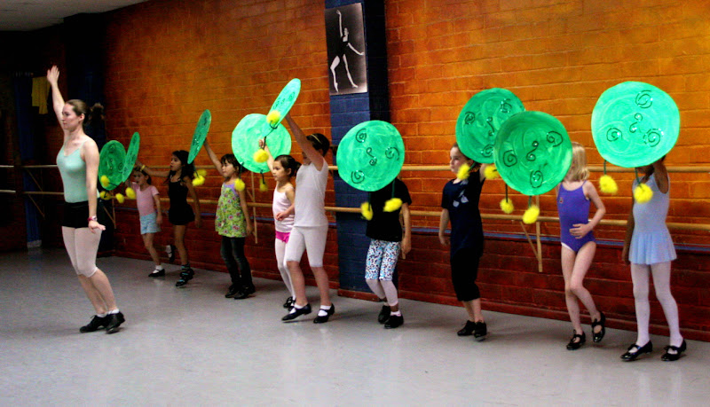 Candid Photo of Miss Megan's Caterpillar Dance In Thursday Jazz/Tap Level 2/3 Class