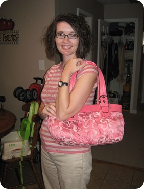 My fabulously pink purse!