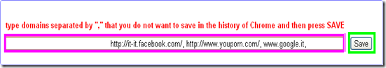 History site blocker