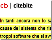 Citebite - Condividere con un link solo la parte interessata di un testo su internet