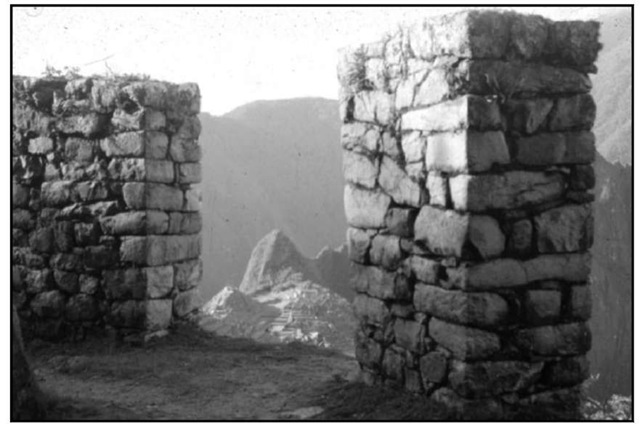 Machu Picchu from the Inca gate.