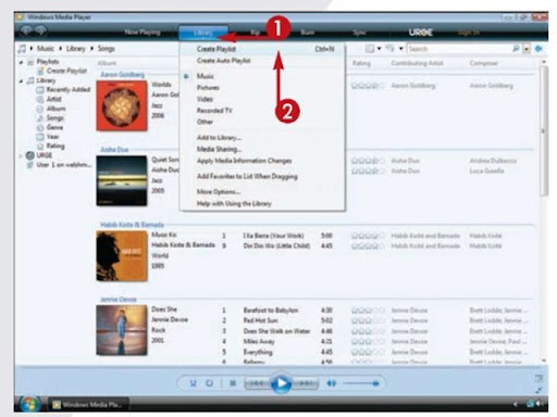 create playlist windows media player