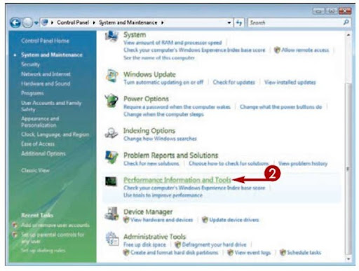 performance information and tools windows 7 performance information and tools windows 7