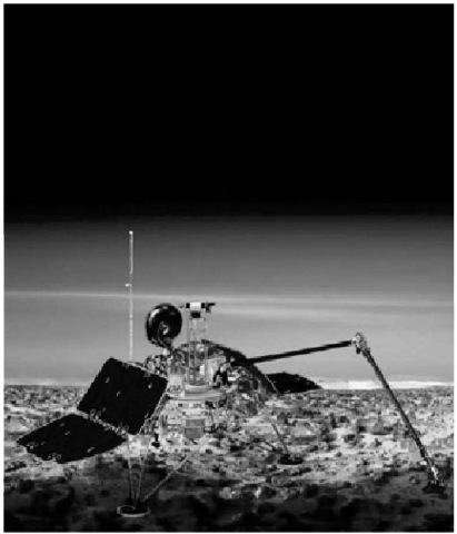 The Mars Polar Lander Spacecraft was launched from Cape Canaveral on January 3, 1999. The spacecraft was lost on December 3, 1999, during Mars orbit insertion. The payload included instruments for sampling soil at the surface and also within one meter of the surface. In addition, there was a stereoscopic camera and also meteorological sampling equipment.This figure is available in full color at http://www.mrw.interscience.wiley.com/esst.