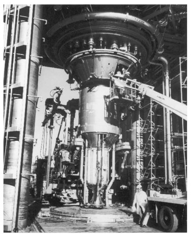 The XE Engine in the engine test stand for full engine test.