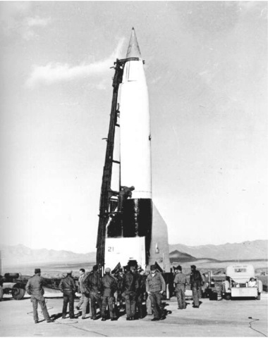  A V-2 rocket being prepared for flight at the White Sands Missile Range in 1947. This figure is available in full color at http://www.mrw.interscience.wiley.com/esst.