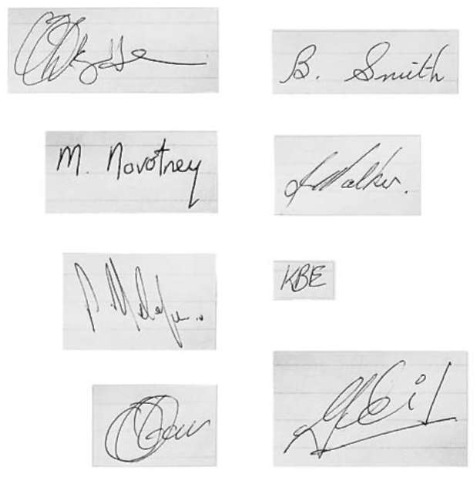 Varying degrees of personalization in a range of signatures.