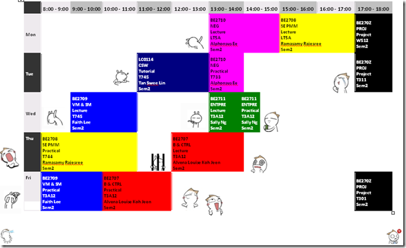 timetable