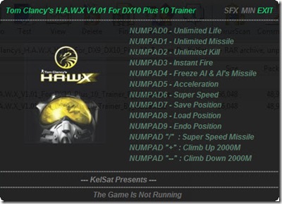 HAWX trainer