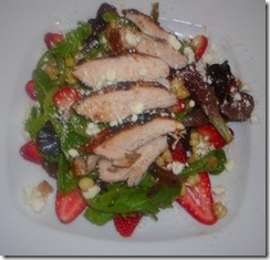 chicken Strawberry peanut salad