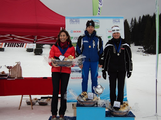 Il podio femminile - foto Italiaskiroll