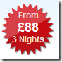 October Half Term Three Night Breaks from £88.00