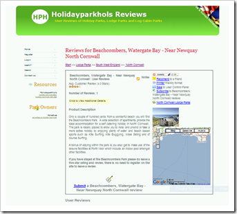 Holiday Parks Review Centre on Holidayparkhols.co.uk