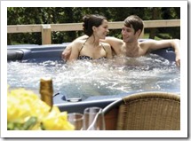 Relax in a Private Hot Tub with your Lodge