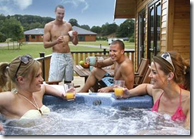 Private Hot Tubs are the Ideal Facility with the Lodges