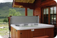 Enjoy a Dip in the Private Hot Tubs