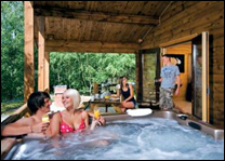Stunning Covered Decking Areas with a Private Hot Tub