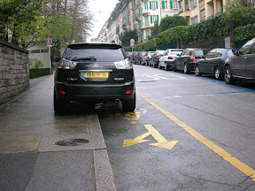 Avenue Peschier, Contresens cyclable.