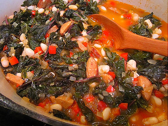 White Bean-Kale-Chorizo Soup