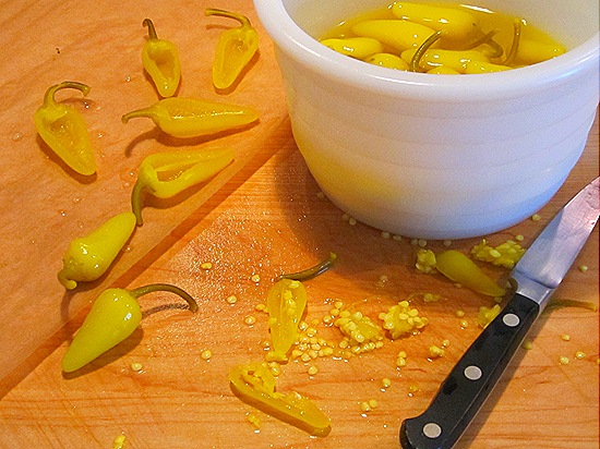 Pickled Yellow Peppers