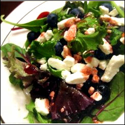Thumbnail image for Field Green Salad with Pears & Raspberry Red Wine Vinaigrette