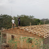  &ndash; February 11, 2008 Construction of roof of Nazareth House School, Kabala. ....© 2008 NHA photos