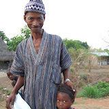  &ndash; The village chief with children, look at the young man peeking out from behind left......© 2008 NHA photos
