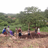  &ndash; Digging the foundation for the school building...by hand.... © NHA, J Mansaray 2007