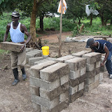  &ndash; (1 August 2007)_construction of the Nazareth House Kabala School, Kabala Sierra Leone... © 2007 NHA photos, J Mansaray______ NOTE: everything from forming of the bricks to digging foundation is done completely by hand!