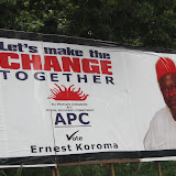  &ndash; 8 August 2007: Freetown, Sierra Leone...Presidential Election Posters. ...© 2007NHA photographs/JBM