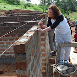  &ndash; up on scaffel at Kabala School -- Sept 2007.......© 2007 NHA photos