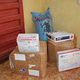  &ndash; Rice and boxes received from the post full of supplies and medications.......© 2007 NHA photos