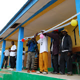  &ndash; Pa Foday officially opens the school with the cutting of the ribbon. ...© 2008 Nazareth House Media, VAH photographer. September 17, 2008.