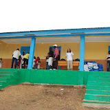  &ndash; Pa Foday makes the announcement that we are now giving out uniforms....© 2008 Nazareth House Media, JBM photographer