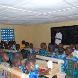  &ndash; Students begin first day in building of Kabala School...© 2008 September Nazareth House Apostolate Media, James B. Mansaray, photographer.