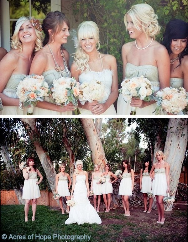 Madrinhas com Vestidos Iguais Casamento