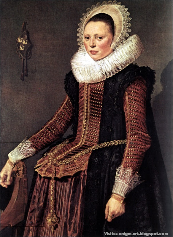 Frans Hals, Femme à la grande chaine de vie, 1618-1620, Kassel