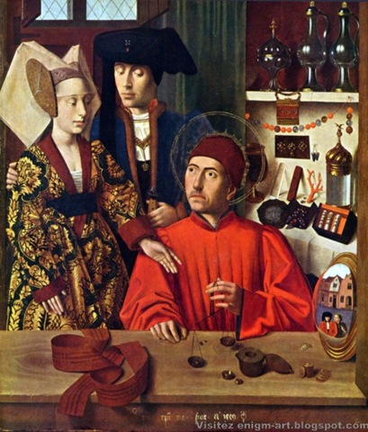 [Petrus Christus, Saint Éloi et les fiancés, 1449 [3].jpg]